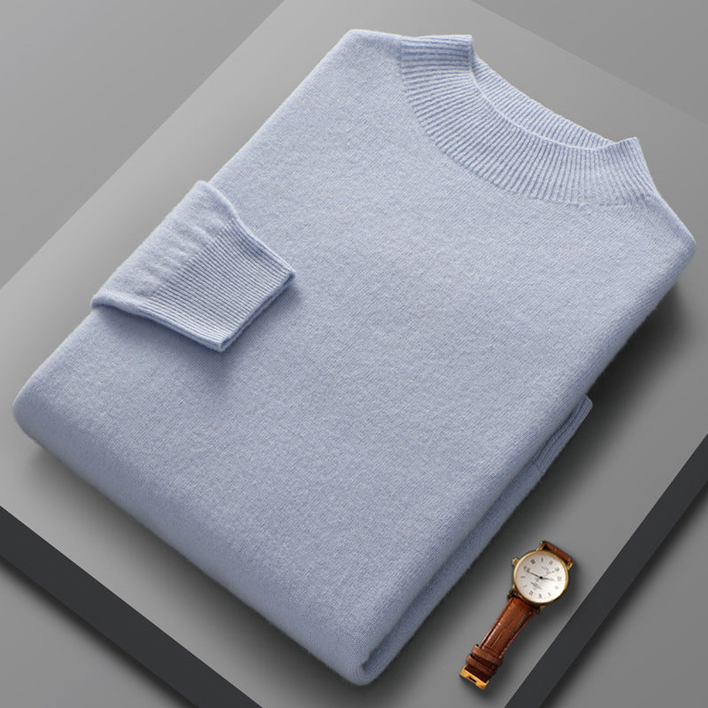Men's Casual Half Turtleneck Cashmere Sweater