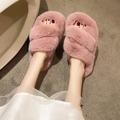 Women's Warm Soft Plush Winter Fuzzy Slippers