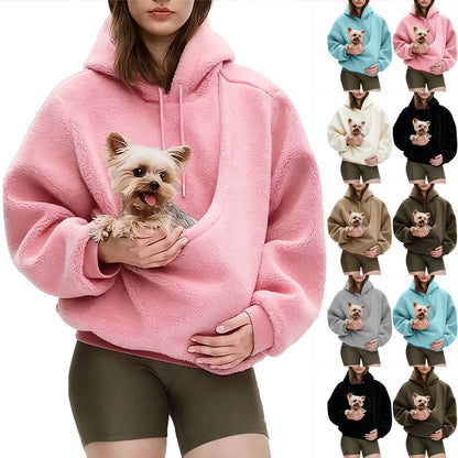Casual Hoodie Pet Carrier Sweatshirt