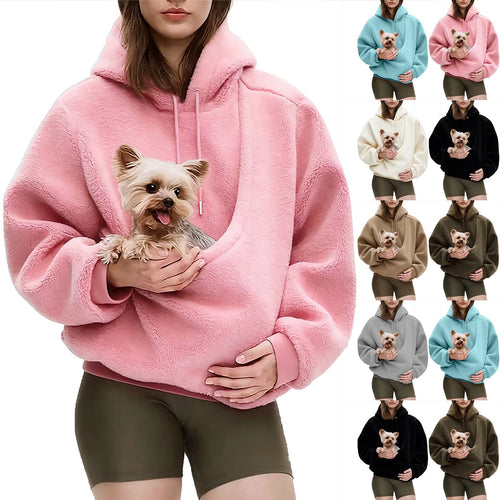 Casual Hoodie Pet Carrier Sweatshirt