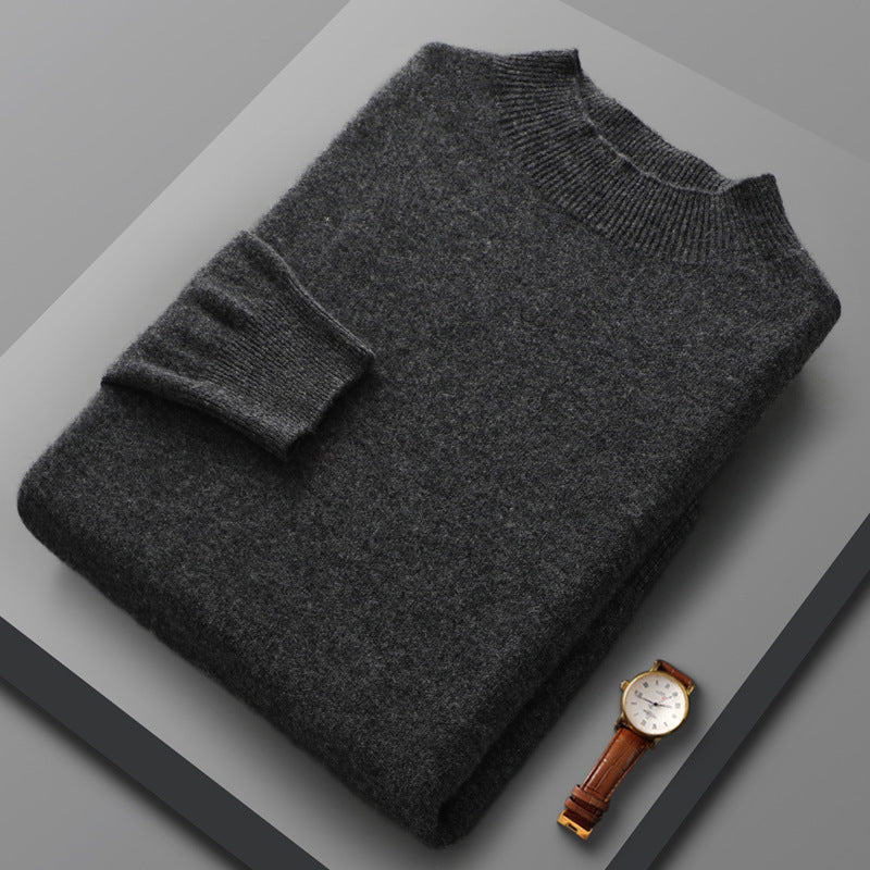 Men's Casual Half Turtleneck Cashmere Sweater