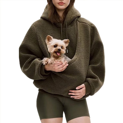 Casual Hoodie Pet Carrier Sweatshirt