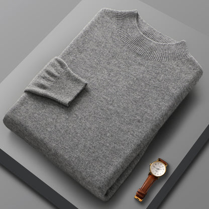 Men's Casual Half Turtleneck Cashmere Sweater