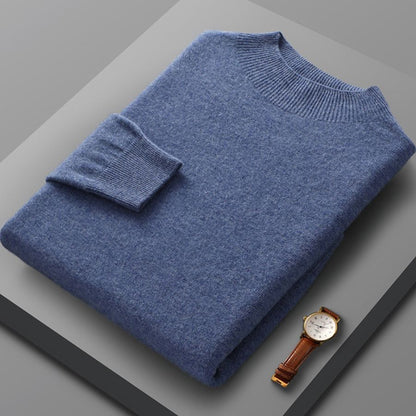 Men's Casual Half Turtleneck Cashmere Sweater