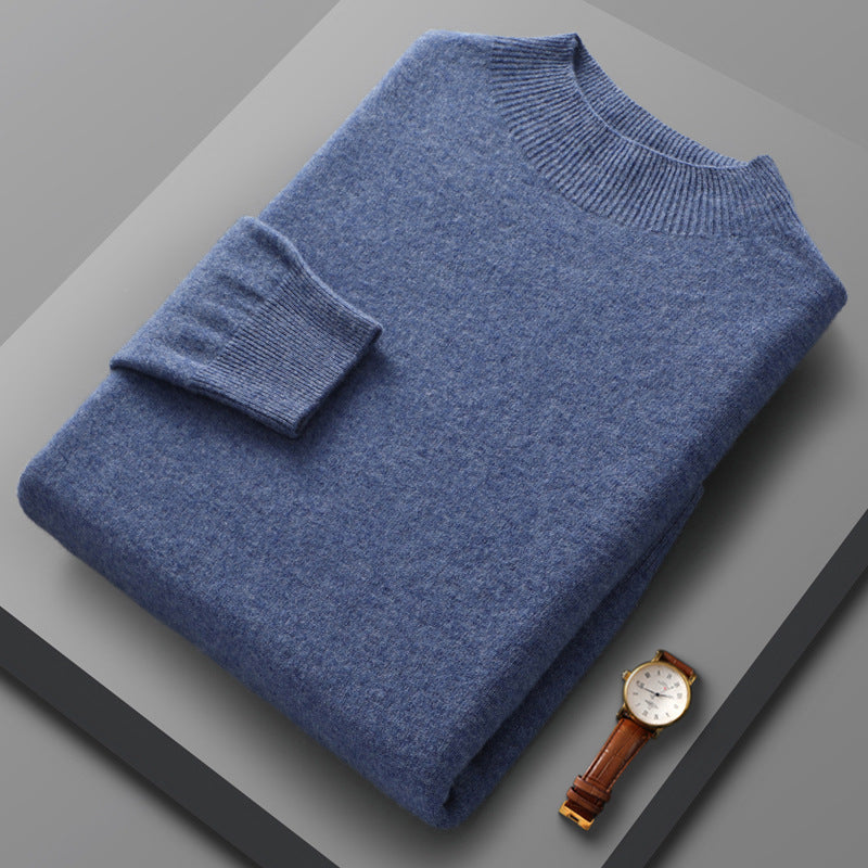Men's Casual Half Turtleneck Cashmere Sweater