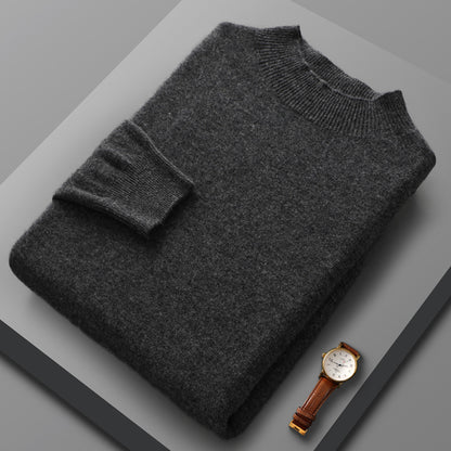 Men's Casual Half Turtleneck Cashmere Sweater