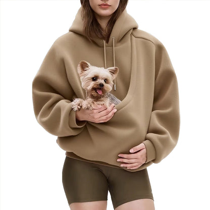 Casual Hoodie Pet Carrier Sweatshirt